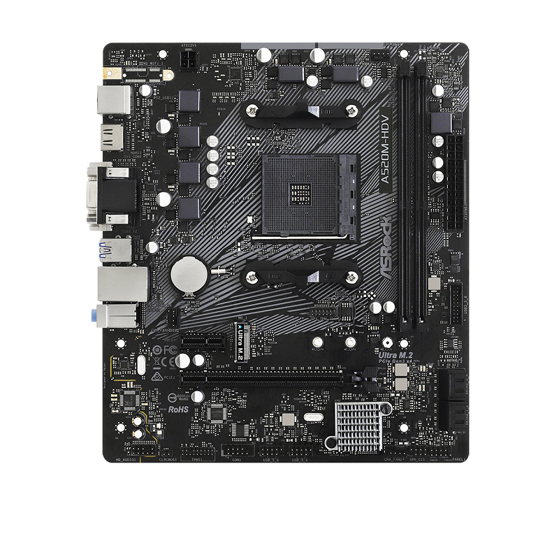 MOTHERBOARD ASRock A520M-HDV