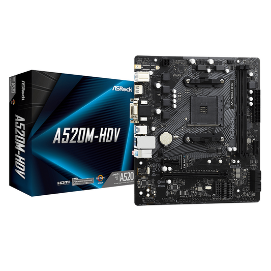 MOTHERBOARD ASRock A520M-HDV