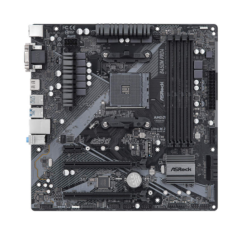 MOTHERBOARD ASRock B450M Pro 4