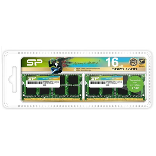 Memoria Ram Laptop 2x8gb DDR3 1600 CL 11 Silicon Power