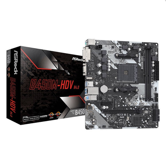 MOTHERBOARD ASRock B450M-HDV R4.0