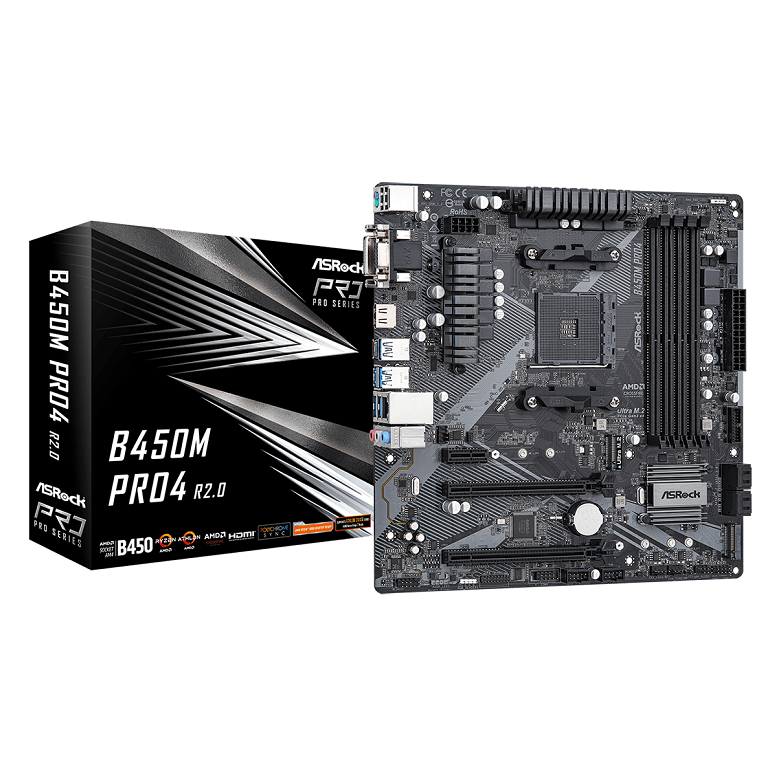 MOTHERBOARD ASRock B450M Pro 4