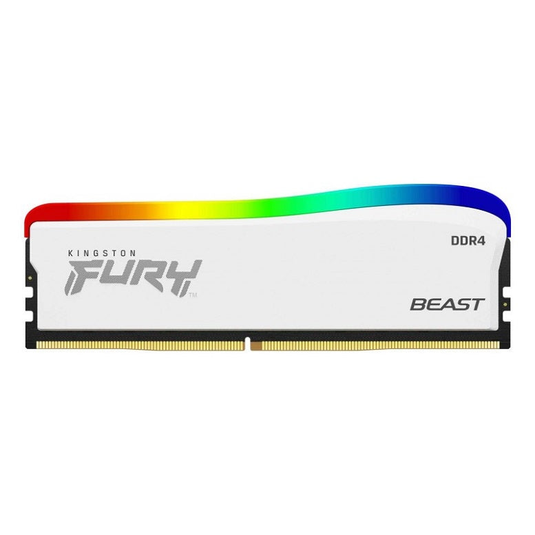 MEMORIA RAM DESKTOP RGB KINGSTON FURY BEAST WHITE DDR4 3200MHz 8GB