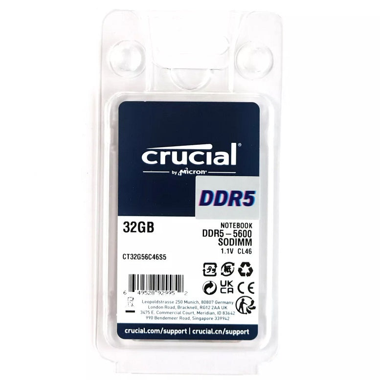 MEMORIA RAM LAPTOP CRUCIAL DDR5 32GB