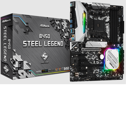 MOTHERBOAR ASRock B450M STEEL LEGEND